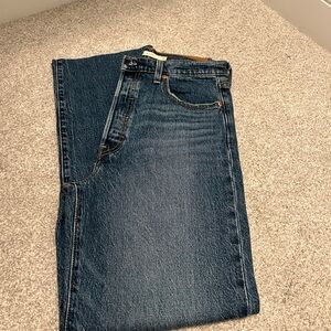Levi's Dark Blue Straight Leg Jeans